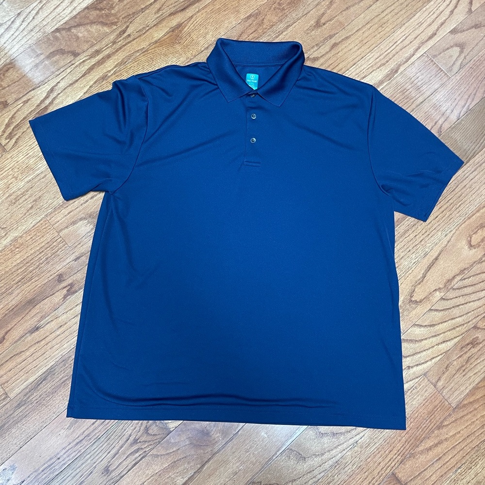 Men’s Navy Pro Tour Polo Shirt Golf Casual Size XXL 2XL